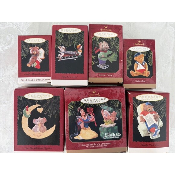 Lot of 9 Hallmark Keepsake Ornaments -Anniversary Ed, Dolls of the World. Xmas - Picture 3 of 10